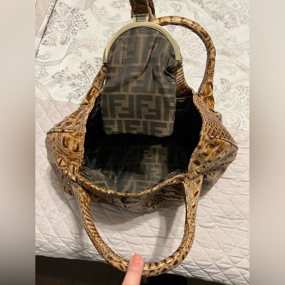 Limited Edition Fendi Spy bag Alligator Crocodile Iconic Bag Purse - Picture 6 of 13